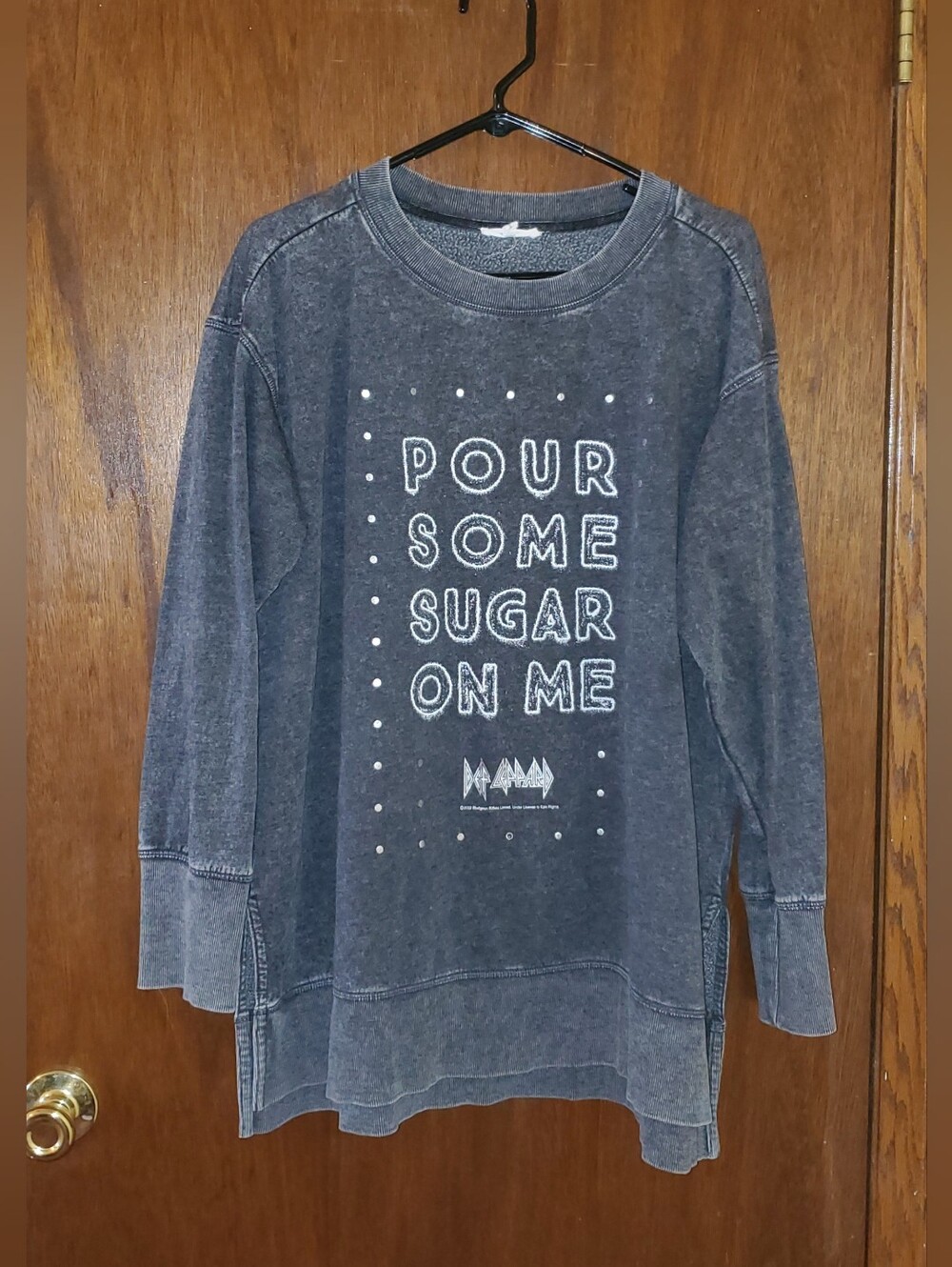 Maurices Plus Sz 0x Gray Sweatshirt "Pour Some Sugar On Me"